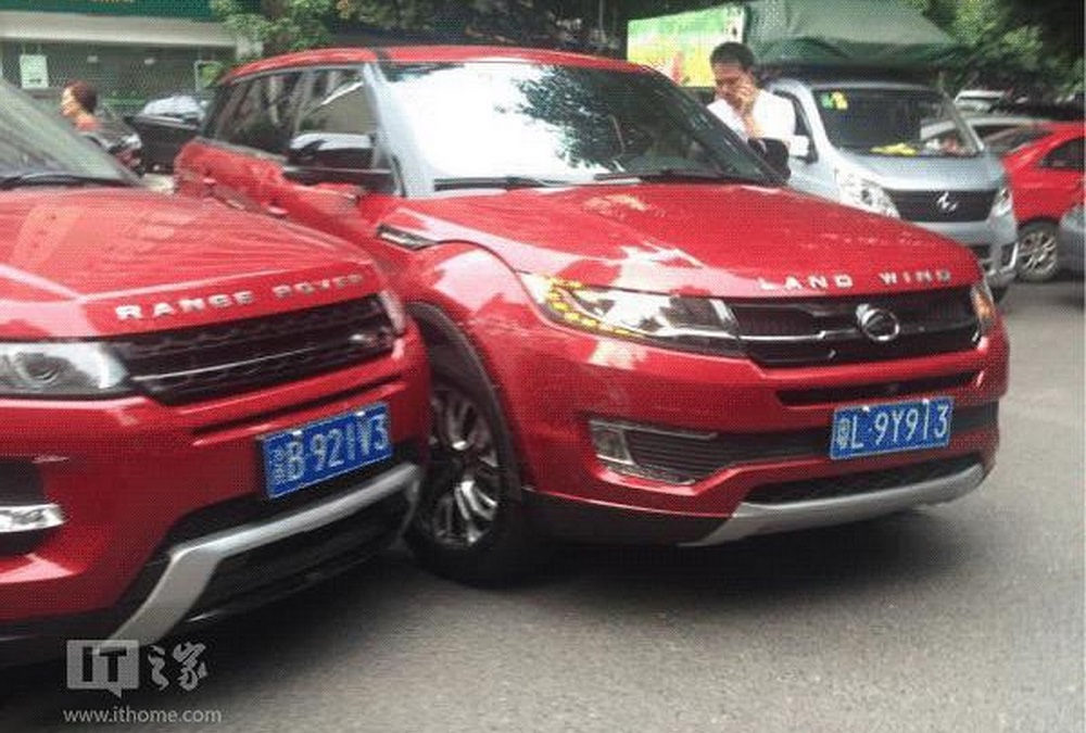 Range Rover Evoque vecht het uit met Chinese Landwind kloon