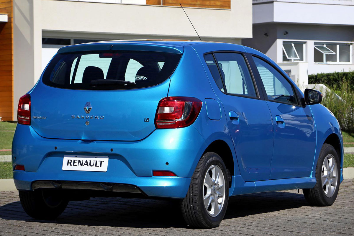 Sandero in Brazilië door het leven als Renault