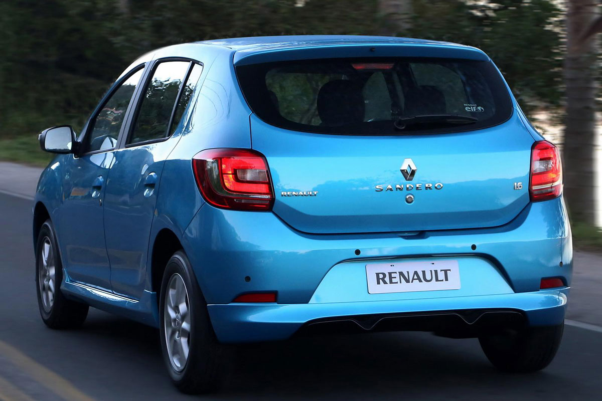 Sandero in Brazilië door het leven als Renault
