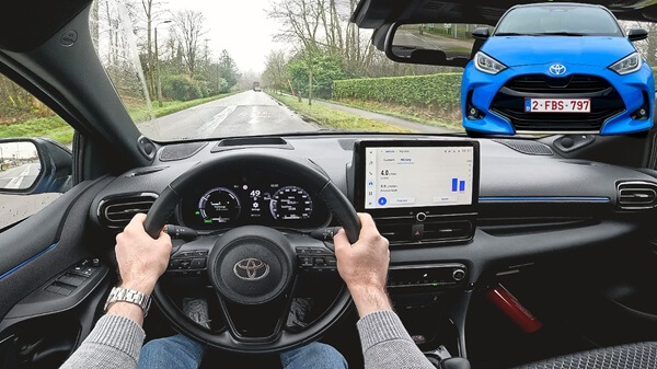 vidéo Toyota Yaris Hybrid 130 2025 essai POV