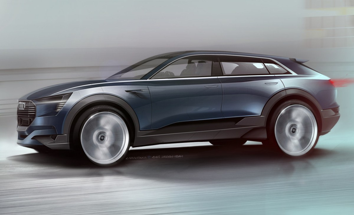 Audi deelt eerste schetsen van e-tron Quattro Concept