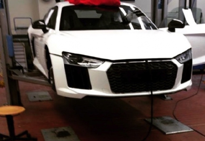 Eerste foto van nieuwe Audi R8 gelekt