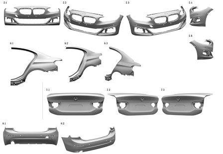 Puzzelen maar: patentschetsen van toekomstige BMW 1 Reeks Sedan gelekt