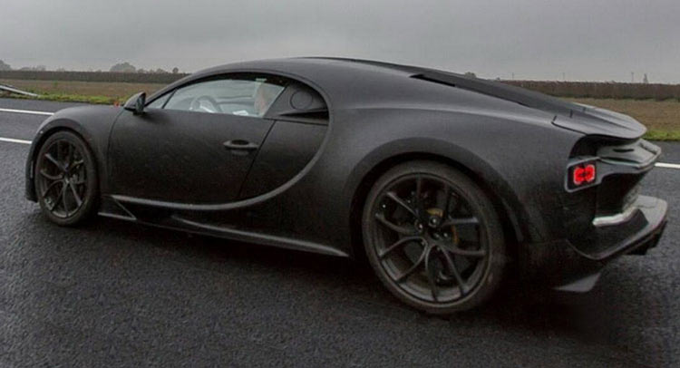 Prototypes Bugatti Chiron voor het eerst gespot tijdens testwerk