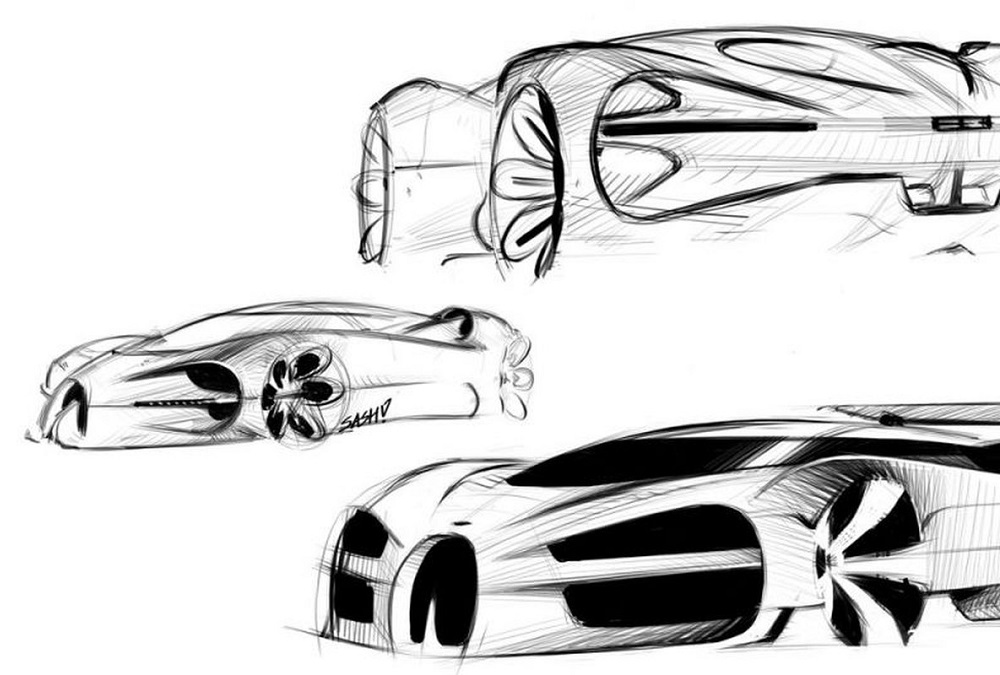 Dit had het ontwerp van de Bugatti Chiron kunnen zijn