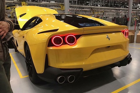 Nieuwe 812 Superfast nu al gespot in fabriek Ferrari