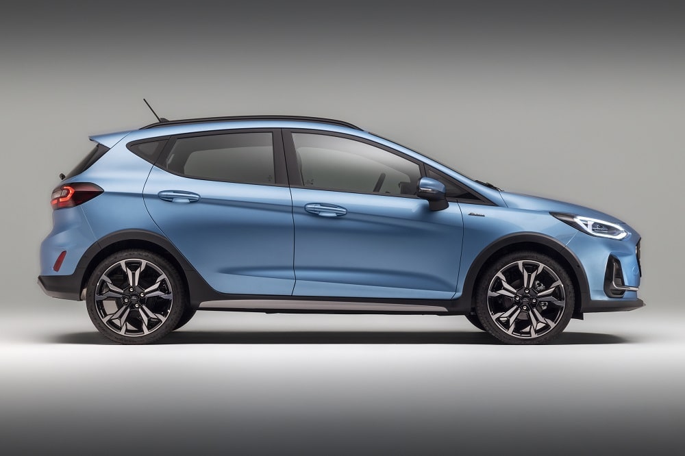 Ford Fiesta 2021-2023 exterieur zijkant