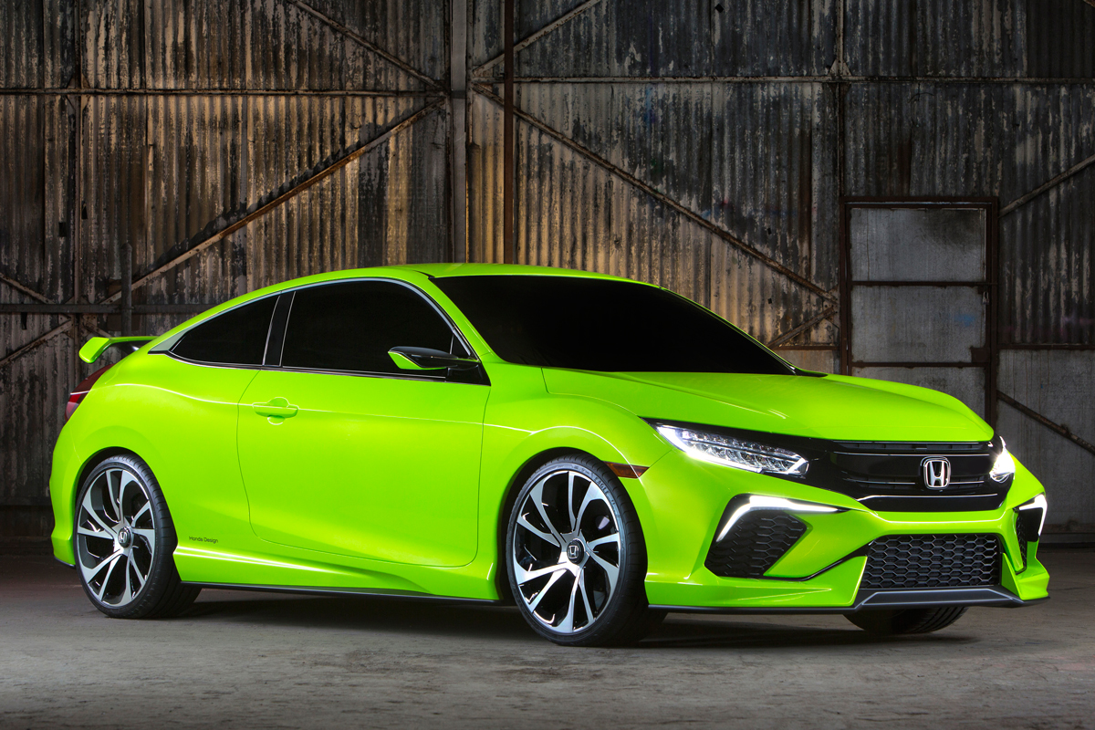 Honda valt op met fluogroene Civic Concept