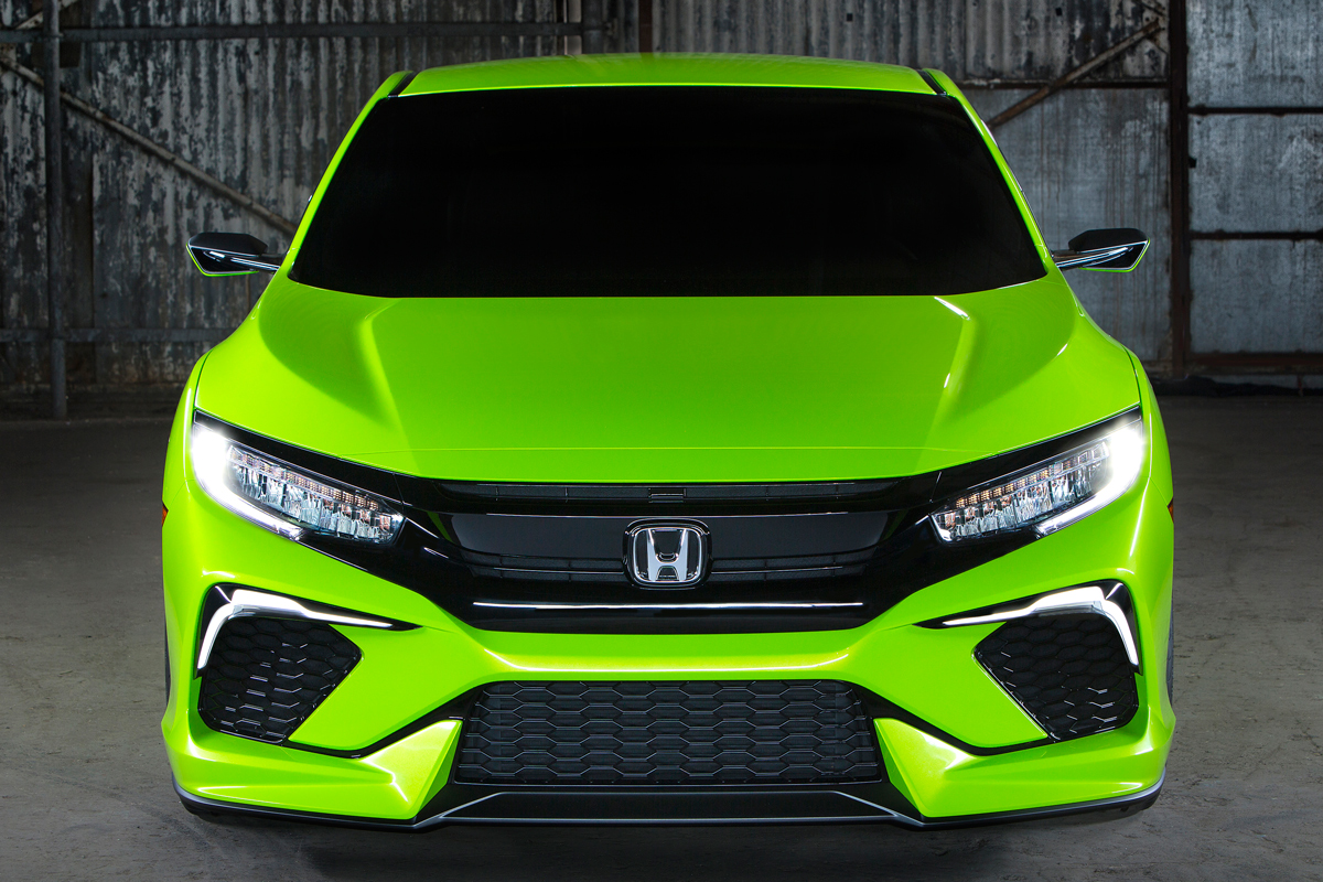 Honda valt op met fluogroene Civic Concept