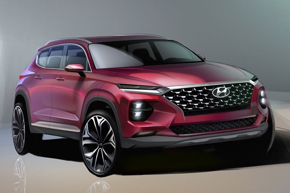 Hyundai Santa Fe 2018 Schetsen