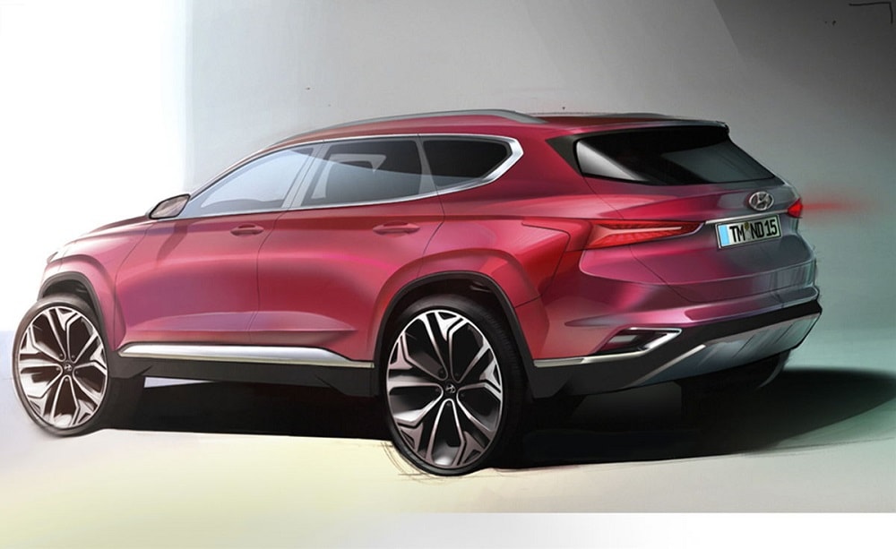 Hyundai deelt officiële schetsen nieuwe Santa Fe