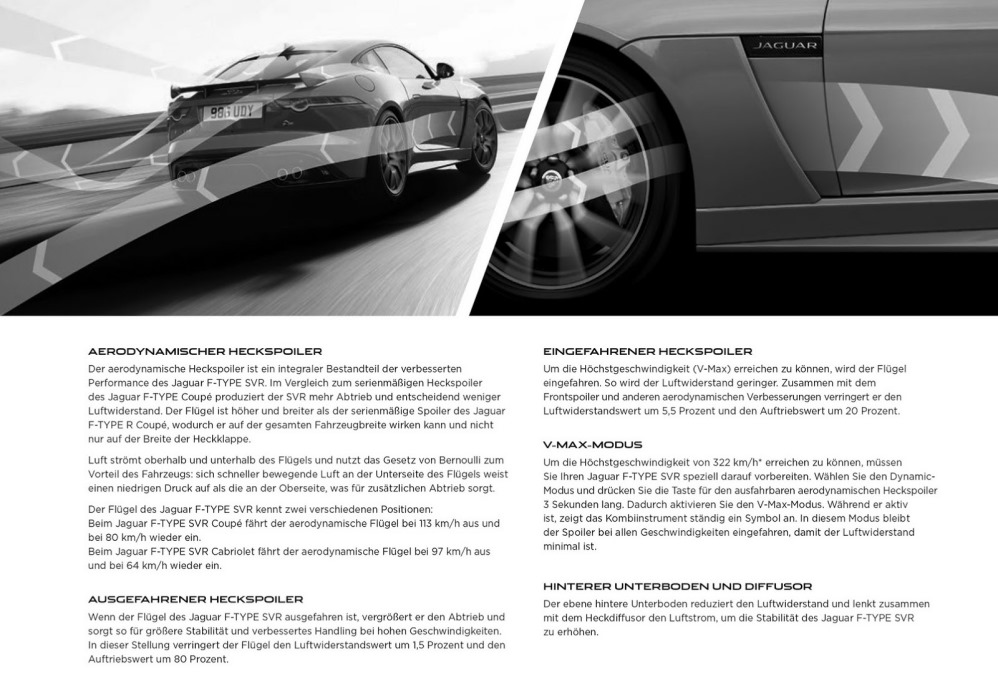Jaguar F-Type SVR gelekt via brochure