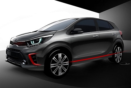 Kia toont eerste schetsen van nieuwe Picanto