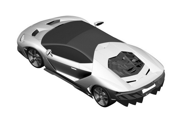 Gelimiteerde Lamborghini Centenario gelekt via patenttekeningen