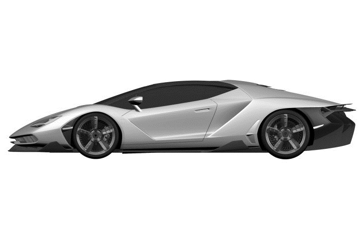 Gelimiteerde Lamborghini Centenario gelekt via patenttekeningen