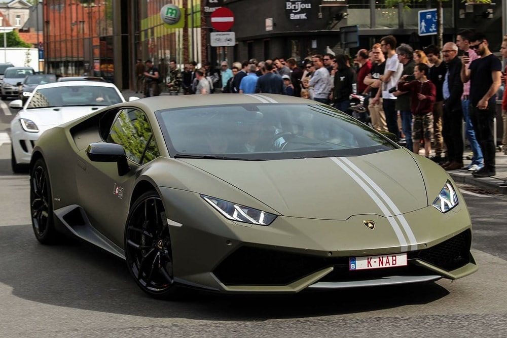 Zeldzame Lamborghini Huracan Avio bekrast in Brugge