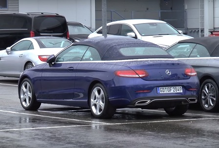 Mercedes C-Klasse Cabrio gespot zonder camouflage