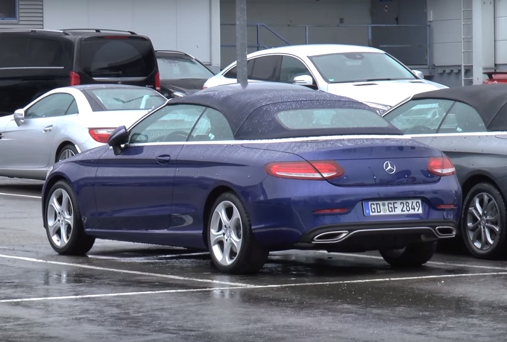 Mercedes C-Klasse Cabrio gespot zonder camouflage