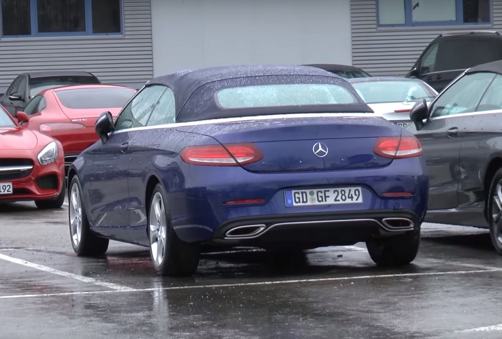 Mercedes C-Klasse Cabrio gespot zonder camouflage