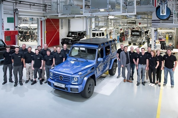 Bouw 300.000ste Mercedes G-Klasse is een feit