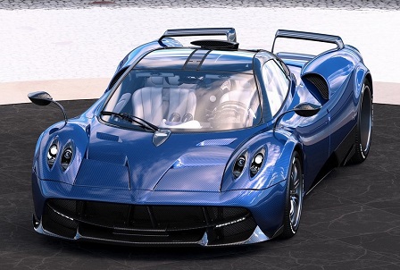 Blauwe Pearl is eerste one-off op basis van de Pagani Huayra