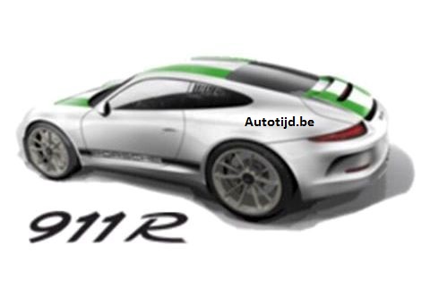 In primeur: dit is de eerste schets van de Porsche 911 R