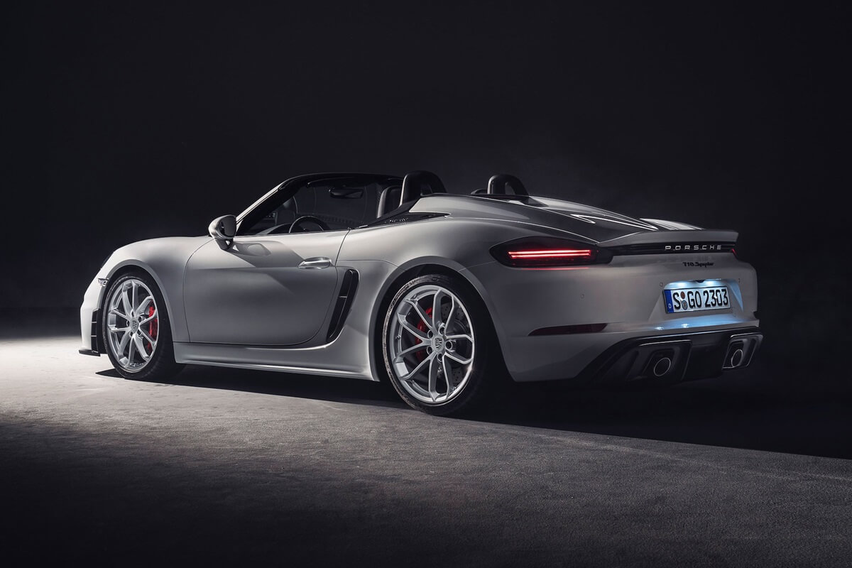 Abmessungen Porsche 718 Spyder 309 kW 420 PS handgeschakeld RWD