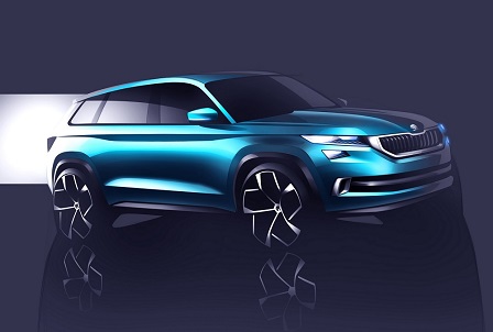 Skoda toont eerste schetsen van VisionS Concept