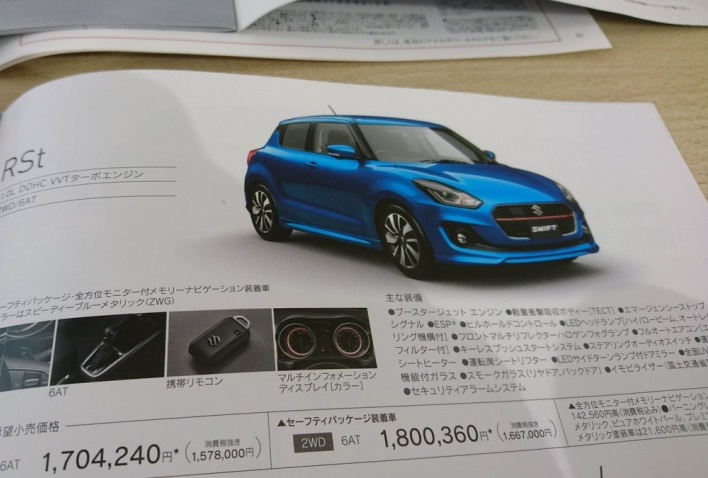 Na schetsen en foto nu ook brochure van nieuwe Suzuki Swift gelekt