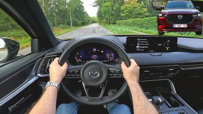 Mazda CX-80 PHEV 2025: exterieur, interieur & POV testrit