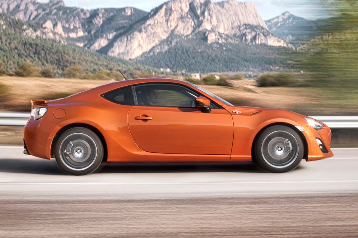 Modèle Réduit Toyota 86 GT86 Coupé Orange – Échelle 1/34-1/39 – Portes Ouvrantes, Métal Et Plastique – 11 Cm