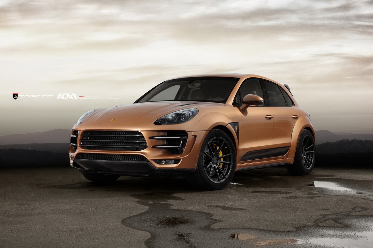 Topcar Porsche Macan Ursa voorzien van ADV.1 velgen