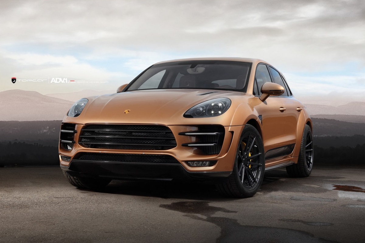 Topcar Porsche Macan Ursa voorzien van ADV.1 velgen