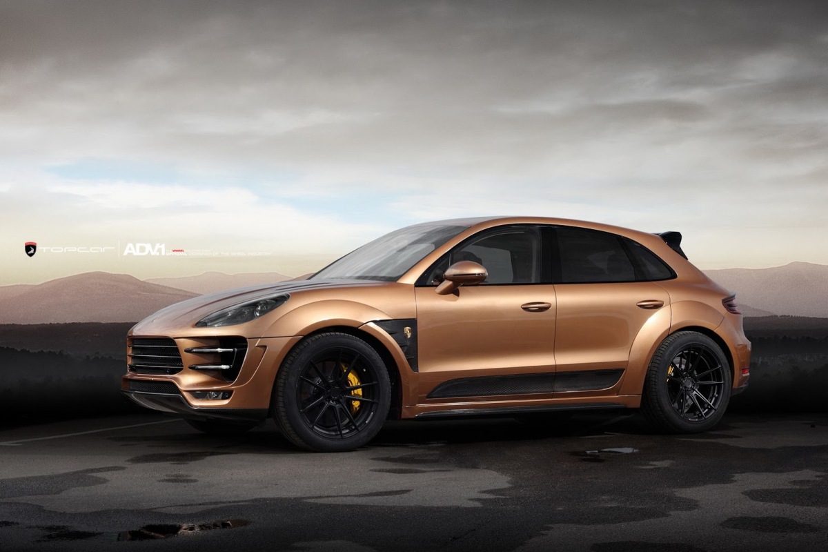 Topcar Porsche Macan Ursa voorzien van ADV.1 velgen