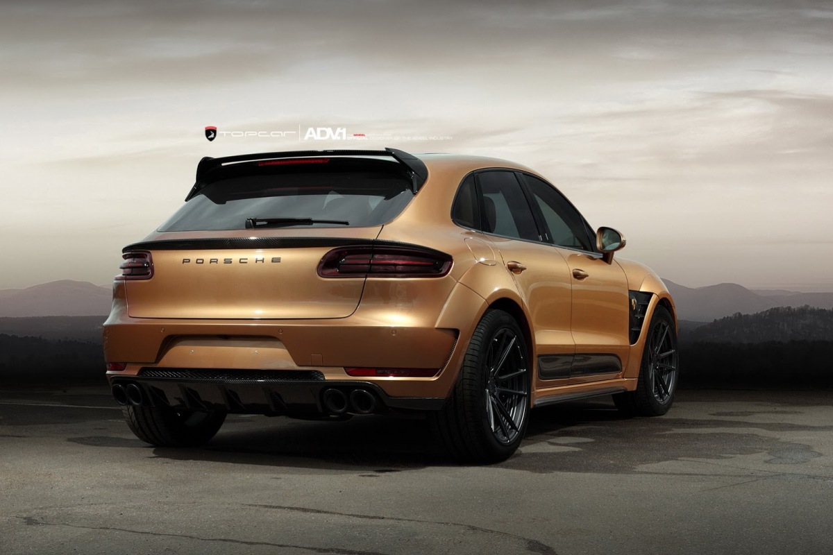 Topcar Porsche Macan Ursa voorzien van ADV.1 velgen