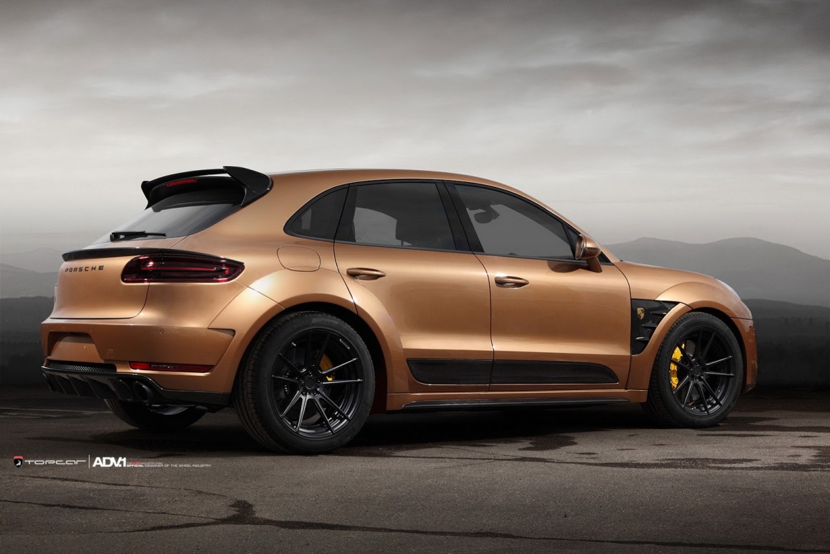 Topcar Porsche Macan Ursa voorzien van ADV.1 velgen