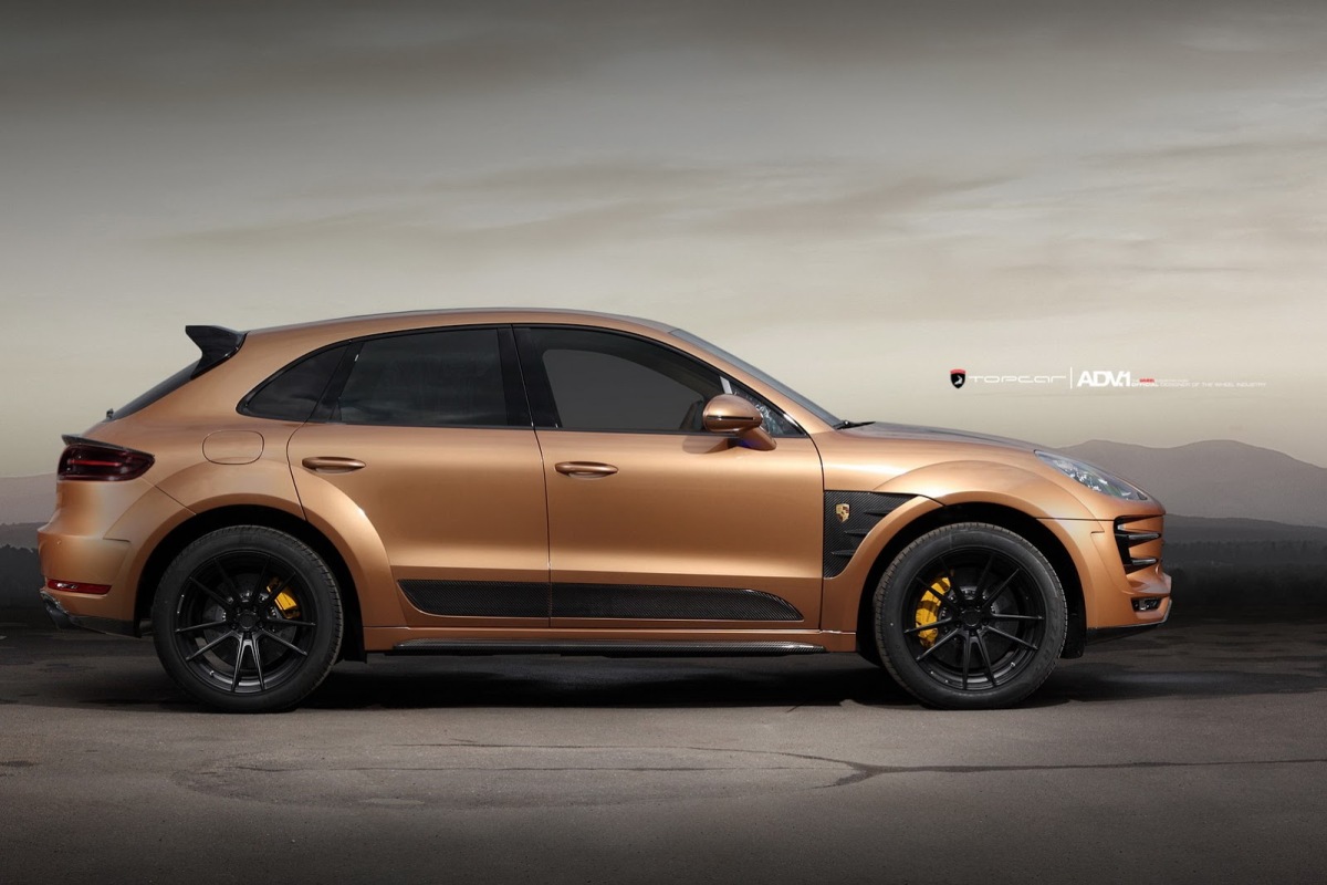 Topcar Porsche Macan Ursa voorzien van ADV.1 velgen