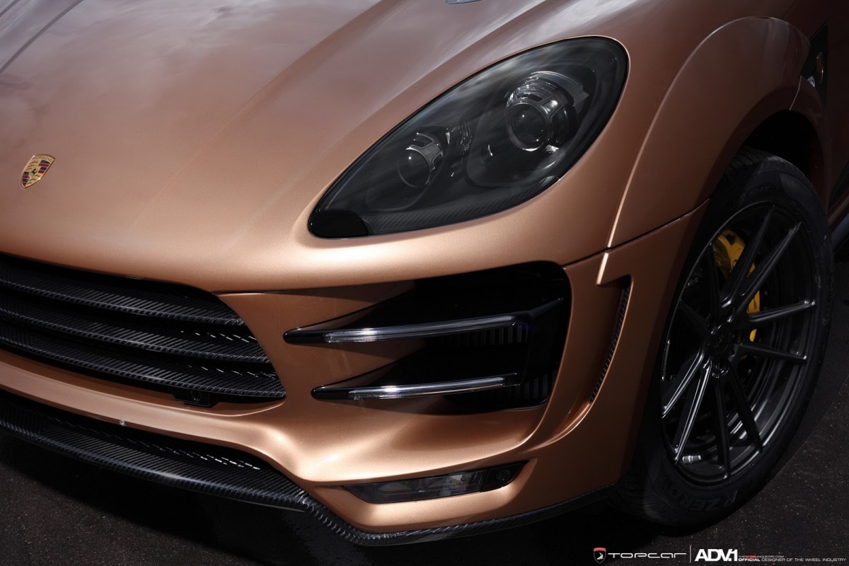 Topcar Porsche Macan Ursa voorzien van ADV.1 velgen