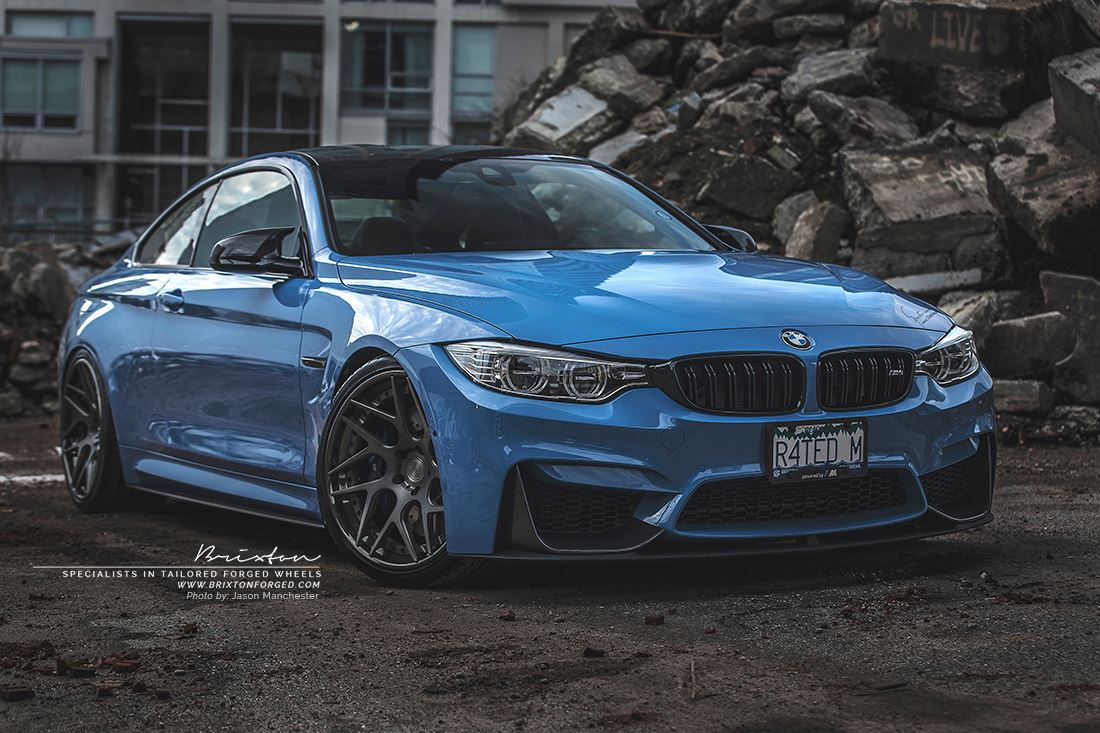 Heerlijke foto’s van BMW M4 op velgen van Brixton Wheels