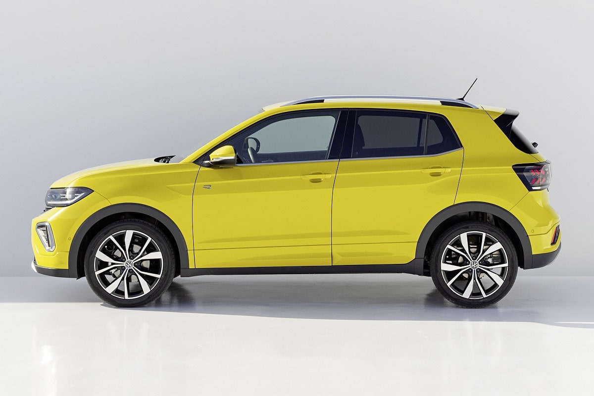 Set Tappetini Gomma Anteriori Per VW Volkswagen T-Cross (dal 2018) - 2 Pezzi, Su Misura, Bordo 10mm