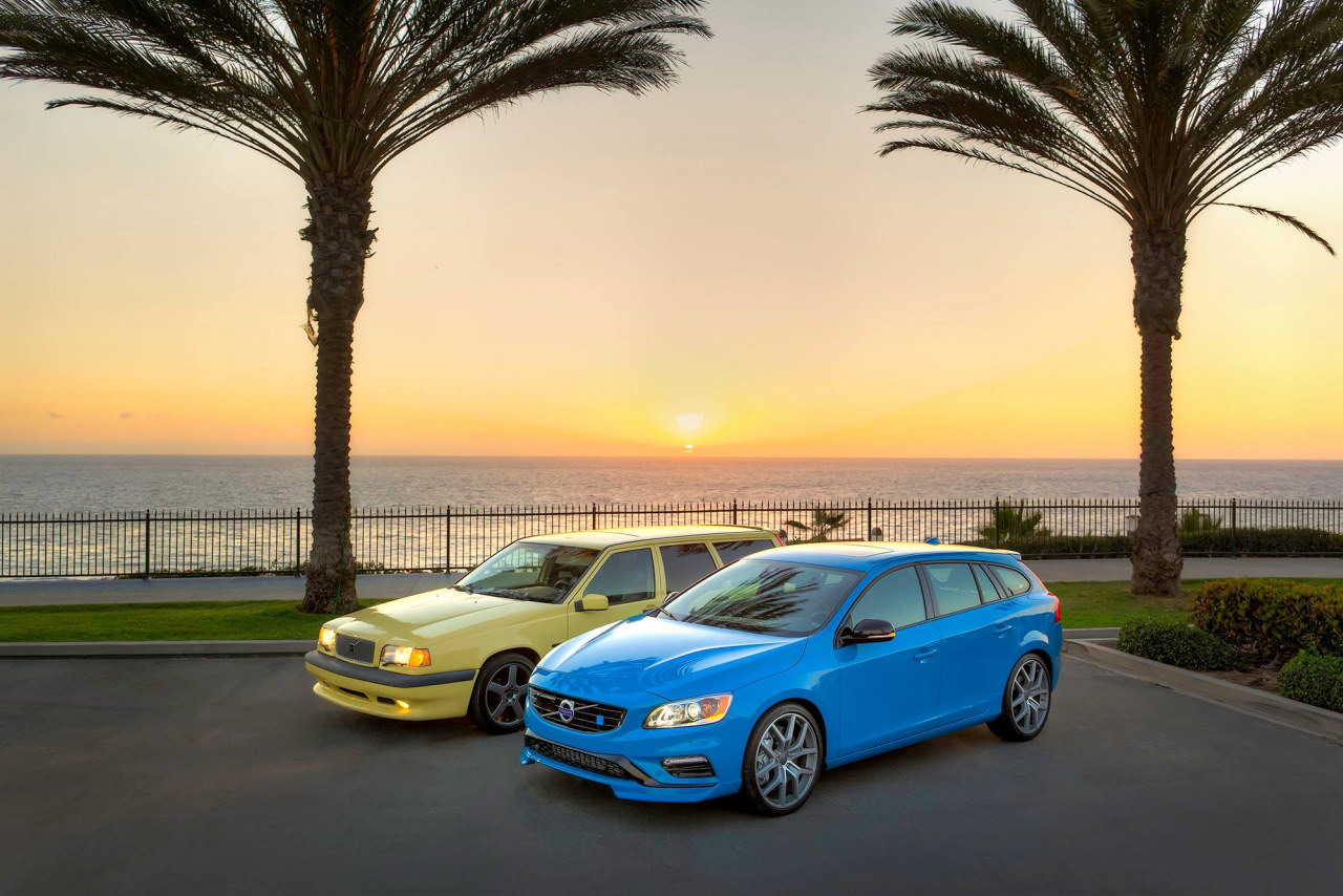 Schitterende fotoshoot met Volvo 850 T-5R en V60 Polestar