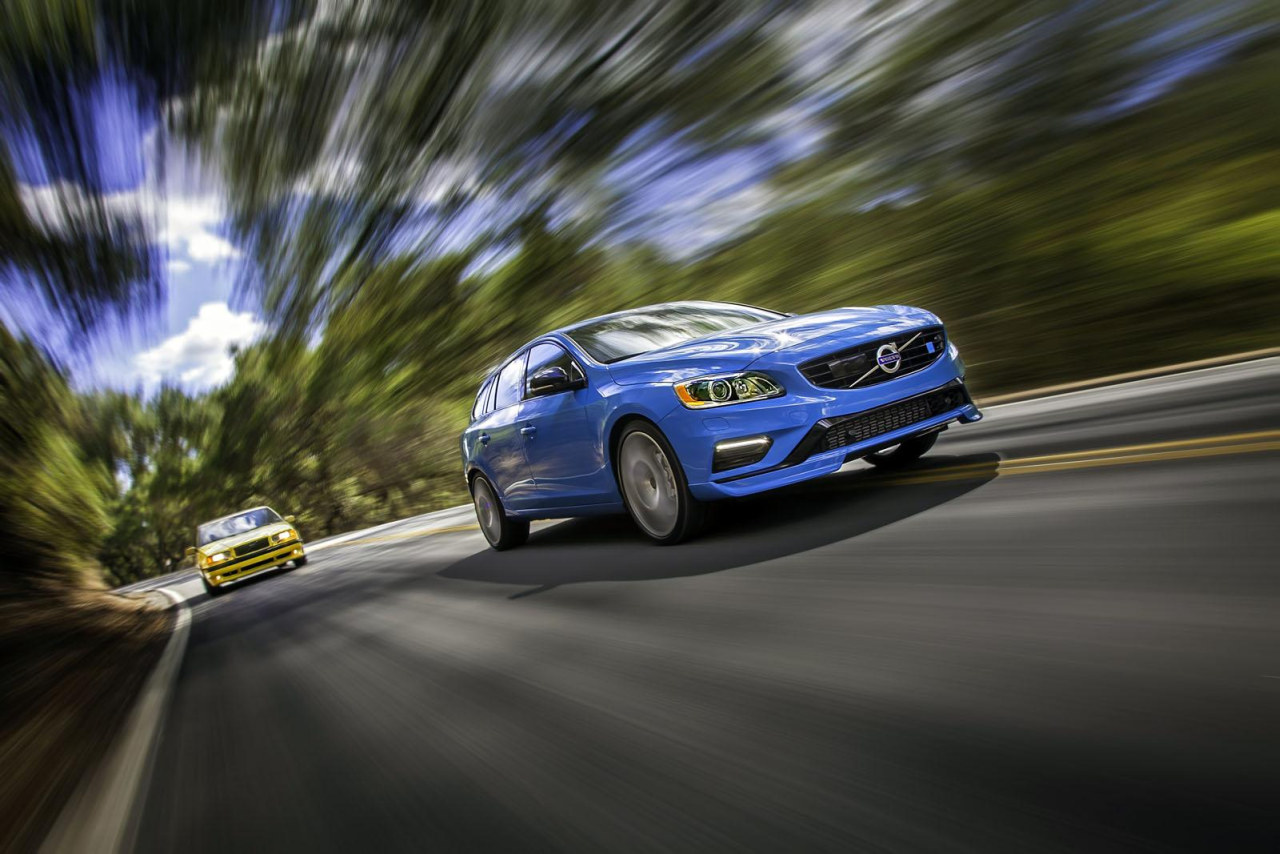 Schitterende fotoshoot met Volvo 850 T-5R en V60 Polestar