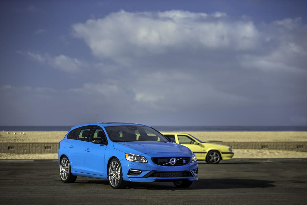 Schitterende fotoshoot met Volvo 850 T-5R en V60 Polestar