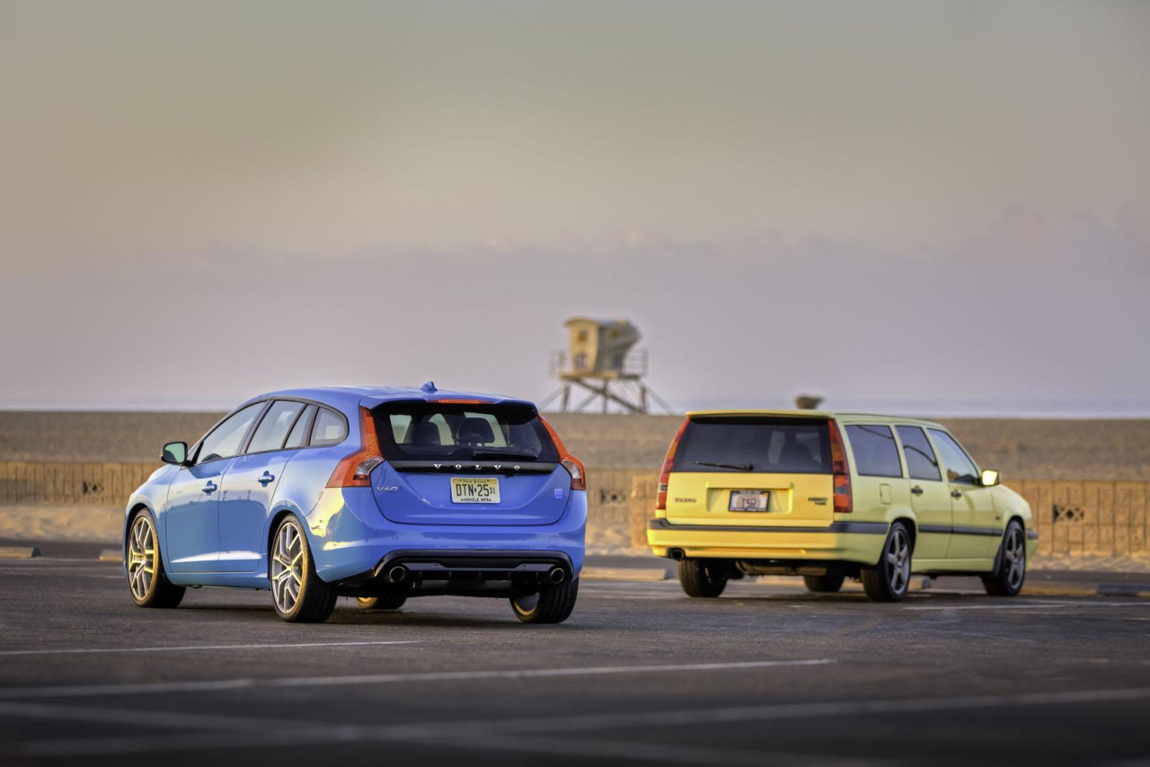 Schitterende fotoshoot met Volvo 850 T-5R en V60 Polestar